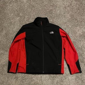 Men’s North Face Jacket Red Black XL